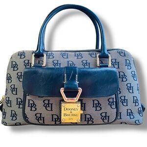 Dooney & Bourke Signature Front Clasp Monogrammed Satchel